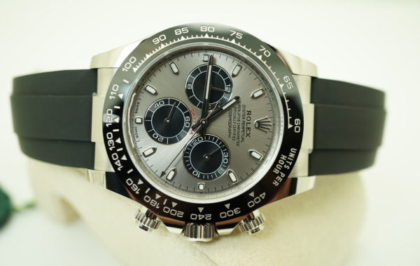 BRAND NEW Rolex 116519LN DAYTONA 18K WHITE GOLD OYSTERFLEX STEEL DIAL 2021 FULL SET - Image 7
