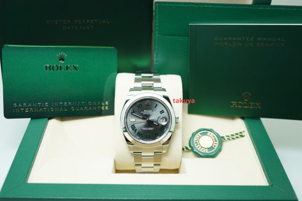 BRAND NEW Rolex 126300 DATEJUST 41 WIMBLEDON DIAL OYSTER BAND 2021 COMPLETE SET - Image 2
