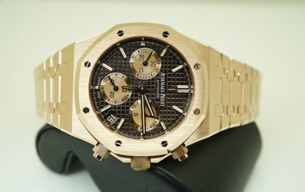 BRAND NEW Audemars PIGUET ROYAL OAK CHRONOGRAPH 26239OR BROWN DIAL NEW MODEL 2021 - Image 10