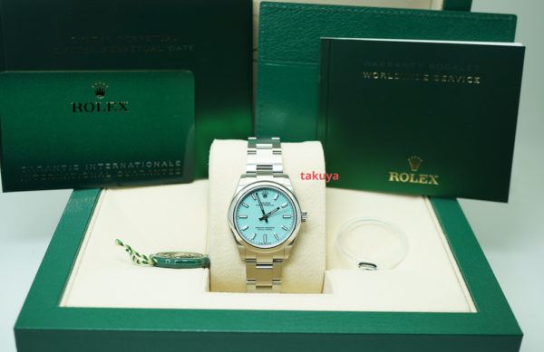 BRAND NEW Rolex 277200 OYSTER PERPETUAL 31MM TIFFANY TURQUOISE DIAL 2021 COMPLETE SET - Image 2