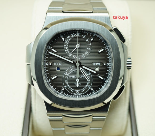 Patek PHILIPPE 5990/1A NAUTILUS CHRONOGRAPH TRAVEL TIME 2018 COMPLETE SET