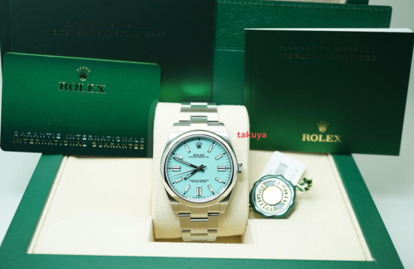 BRAND NEW Rolex 124300 OYSTER PERPETUAL 41MM TIFFANY TURQUOISE