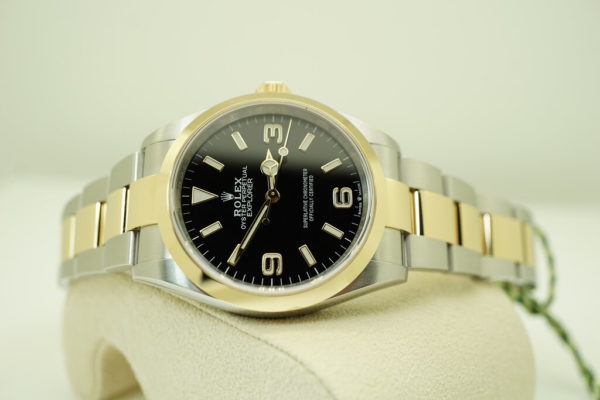 BRAND NEW Rolex 124273 EXPLORER 1 18K YELLOW GOLD STAINLESS STEEL 36MM 2021 FULL SET - Image 10