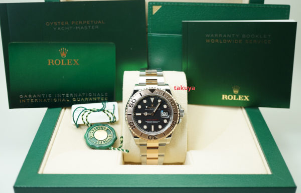 Rolex 126621 YACHTMASTER 18K ROSE GOLD STEEL BLACK DIAL 40MM 2021 FULL SET - Image 2