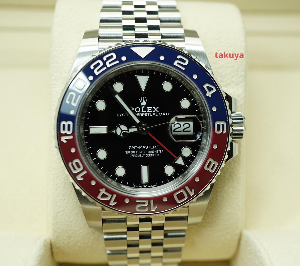 Rolex 126710BLRO PEPSI GMT MASTER II RED BLUE BEZEL JUBILEE 2021 FULL SET -  Takuya Watches