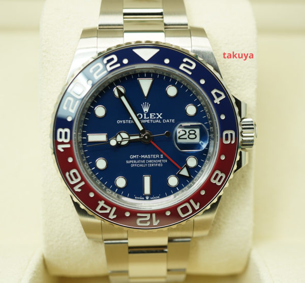 MINT Rolex 126719BLRO GMT MASTER II PEPSI 18K WHITE GOLD BLUE DIAL 2021 FULL SET
