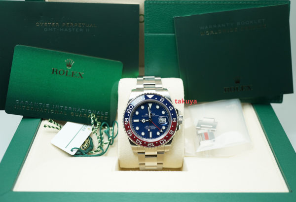 MINT Rolex 126719BLRO GMT MASTER II PEPSI 18K WHITE GOLD BLUE DIAL 2021 FULL SET - Image 2