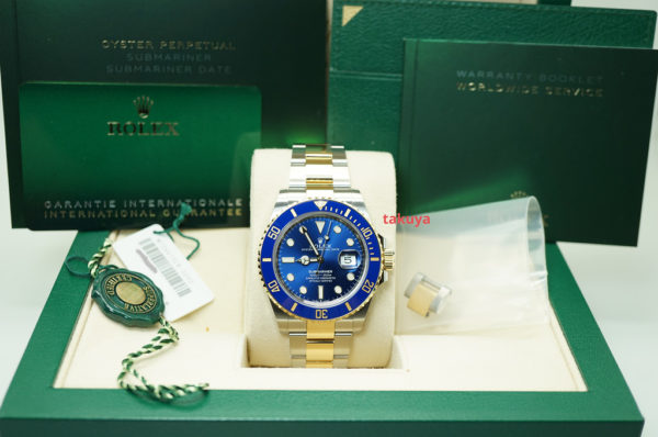 Rolex 126613LB SUBMARINER 18K YG STEEL BLUE DIAL 41MM 2020 WARRANTY NEW MODEL - Image 2