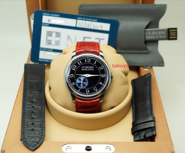 F.P. Journe CHRONOMETRE BLEU TANTALUM CASE 39MM 2019 EXTRA STRAP FULL SET - Image 2