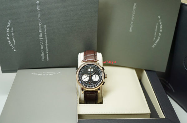 MINT A. Lange & Sohne DATOGRAPH UP DOWN 405.031 ROSE GOLD 2021 WARRANTY FULL SET - Image 2