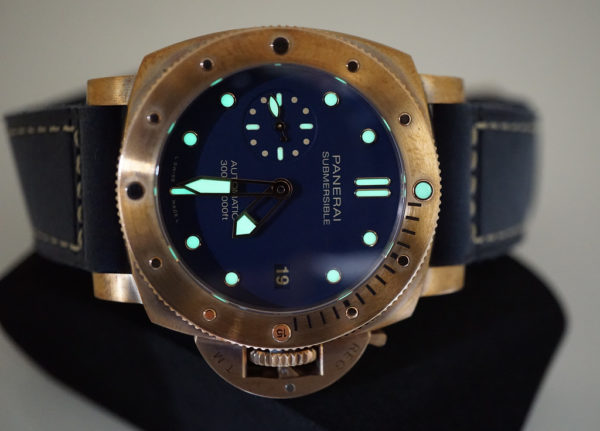 MINT Panerai PAM 1074 SUBMERSIBLE BRONZO BLU ABISSO 42MM 2022 WARRANTY FULL SET - Image 10