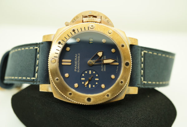 MINT Panerai PAM 1074 SUBMERSIBLE BRONZO BLU ABISSO 42MM 2022 WARRANTY FULL SET - Image 9