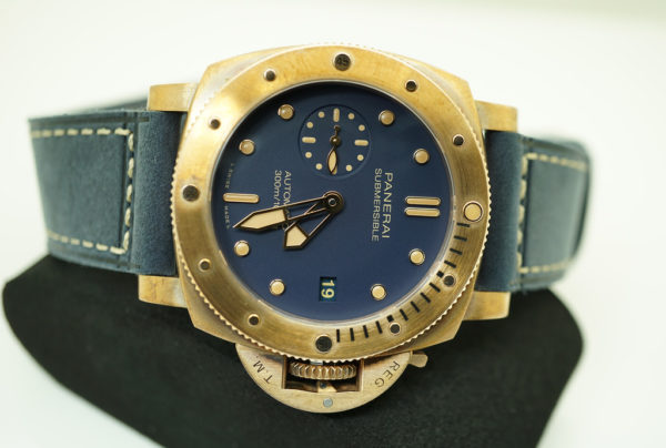 MINT Panerai PAM 1074 SUBMERSIBLE BRONZO BLU ABISSO 42MM 2022 WARRANTY FULL SET - Image 8