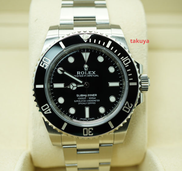 MINT Rolex 114060 SUBMARINER CERAMIC NO DATE 2019 WARRANTY COMPLETE SET