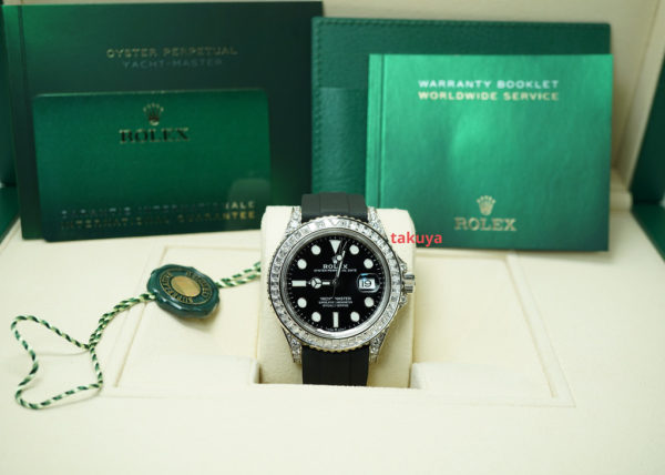 MINT Rolex 226679TBR YACHTMASTER WHITE GOLD BAGUETTE DIAMOND 2022 FULL SET - Image 2
