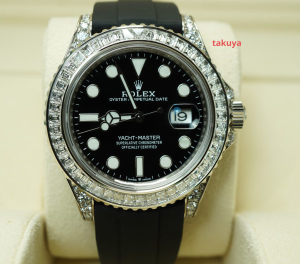 MINT Rolex 226679TBR YACHTMASTER WHITE GOLD BAGUETTE DIAMOND 2022 FULL SET