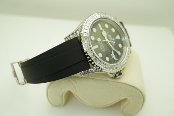 MINT Rolex 226679TBR YACHTMASTER WHITE GOLD BAGUETTE DIAMOND 2022 FULL SET - Image 5