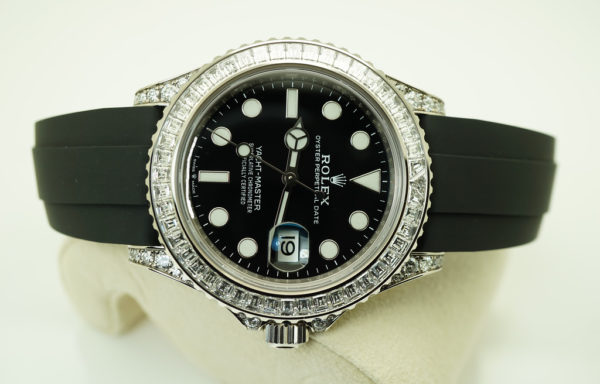 MINT Rolex 226679TBR YACHTMASTER WHITE GOLD BAGUETTE DIAMOND 2022 FULL SET - Image 9