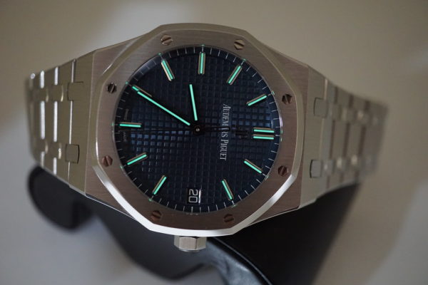 Audemars PIGUET ROYAL OAK 15500ST BLUE DIAL 41MM 2019 WARRANTY COMPLETE SET - Image 12