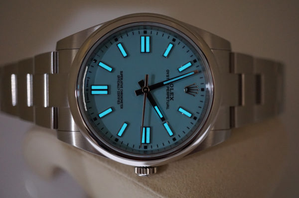Rolex 124300 OYSTER PERPETUAL 41MM TIFFANY TURQUOISE DIAL 2021 FULL SET - Image 11
