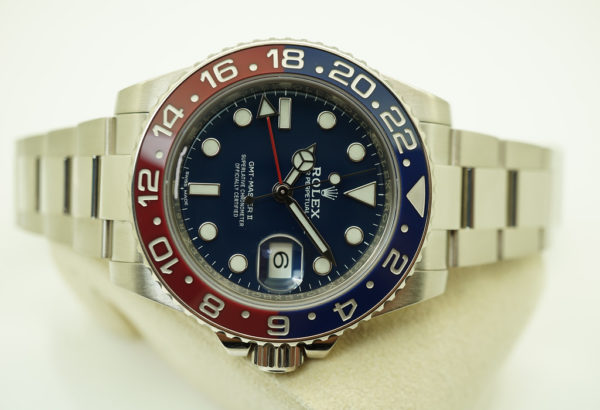 Rolex 116719BLRO GMT MASTER II PEPSI 18K WHITE GOLD BLUE DIAL WARRANTY FULL SET - Image 10