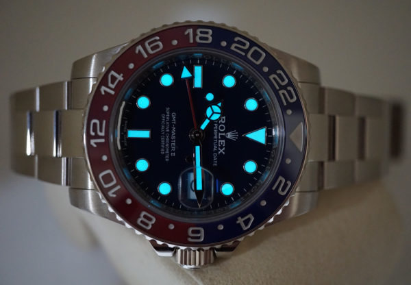 Rolex 116719BLRO GMT MASTER II PEPSI 18K WHITE GOLD BLUE DIAL WARRANTY FULL SET - Image 12