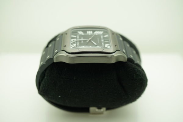 MINT Cartier SANTOS DE CARTIER LARGE MODEL BLACK ADLC AUTOMATIC 2021 FULL SET - Image 4