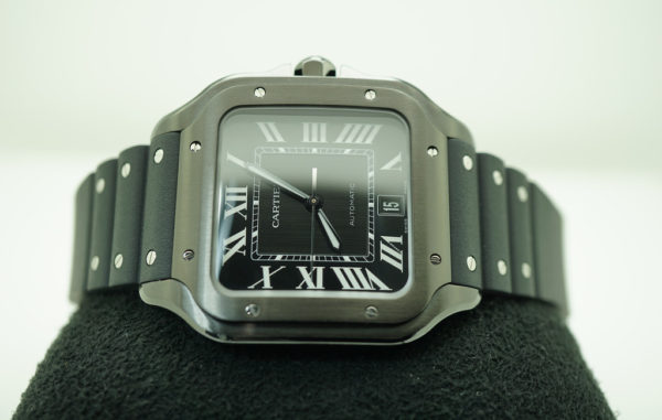 MINT Cartier SANTOS DE CARTIER LARGE MODEL BLACK ADLC AUTOMATIC 2021 FULL SET - Image 10