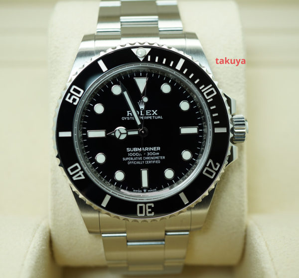 Rolex 124060 SUBMARINER CERAMIC NO DATE 41 2021 WARRANTY COMPLETE SET