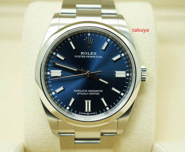 Rolex 126000 OYSTER PERPETUAL BRIGHT BLUE DIAL 36MM 2021 FULL SET