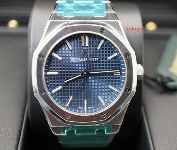 BRAND NEW Audemars PIGUET ROYAL OAK 15500ST BLUE DIAL 41MM SEALED COMPLETE SET