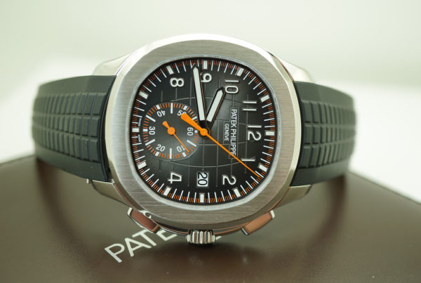 Patek PHILIPPE 5968A AQUANAUT CHRONOGRAPH BLACK ORANGE DIAL 42MM 2020 FULL SET - Image 10