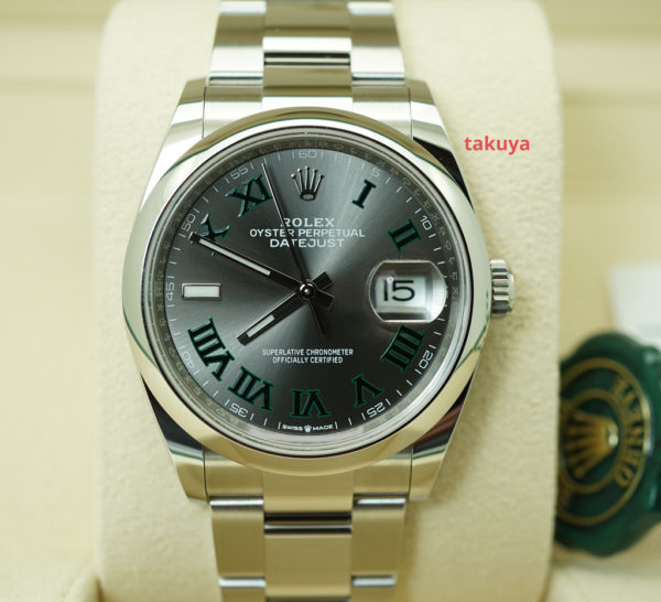 BRAND NEW Rolex 126200 DATEJUST 36MM WIMBLEDON DIAL OYSTER BAND 2022 COMPLETE SET