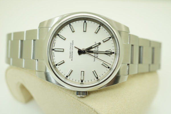Rolex 114200 OYSTER PERPETUAL 34MM WHITE STICKS DIAL 2018 WARRANTY COMPLETE SET - Image 9