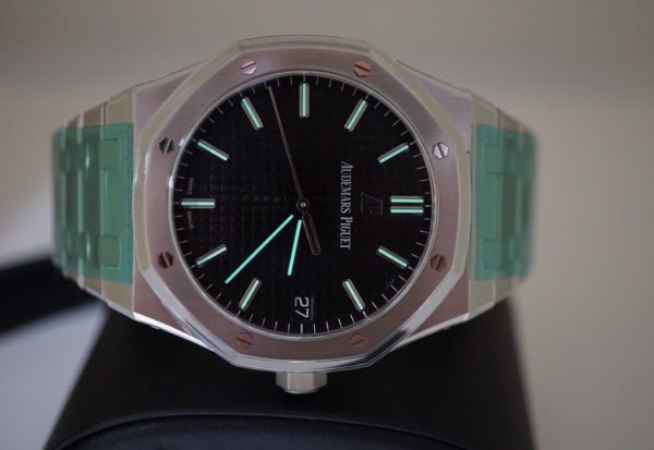 BRAND NEW Audemars PIGUET ROYAL OAK 15500ST BLACK DIAL 41MM 2021 SEALED COMPLETE SET - Image 8