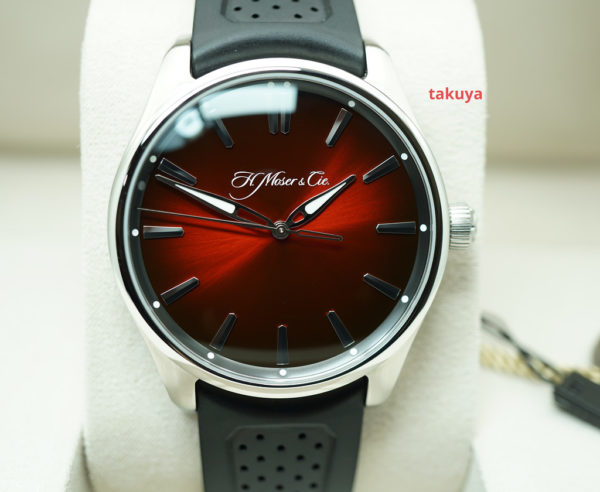 NEW H. Moser & Cie PIONEER CENTRE SECONDS MAD RED DIAL 2022 COMPLETE SET