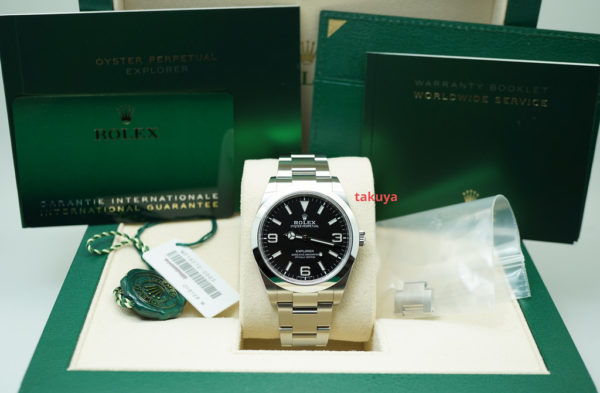 Rolex 214270 EXPLORER I FULL LUME DIAL 39MM DISCONTINUED 2020 FULL SET - Image 2