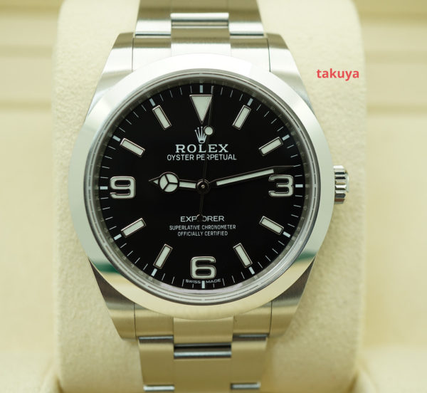 Rolex 214270 EXPLORER I FULL LUME DIAL 39MM DISCONTINUED 2020 FULL SET