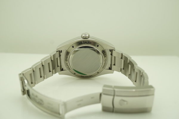 Rolex 116400GV MILGAUSS GREEN CRYSTAL Z BLUE DIAL 2019 WARRANTY FULL SET - Image 8