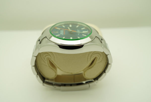 Rolex 116400GV MILGAUSS GREEN CRYSTAL Z BLUE DIAL 2019 WARRANTY FULL SET - Image 4
