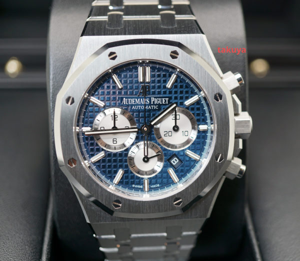 Audemars PIGUET ROYAL OAK CHRONOGRAPH BLUE DIAL 26331ST WARRANTY FULL SET