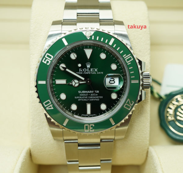 NEW Rolex 116610LV SUBMARINER HULK GREEN DIAL BEZEL 2020 WARRANTY FULL SET