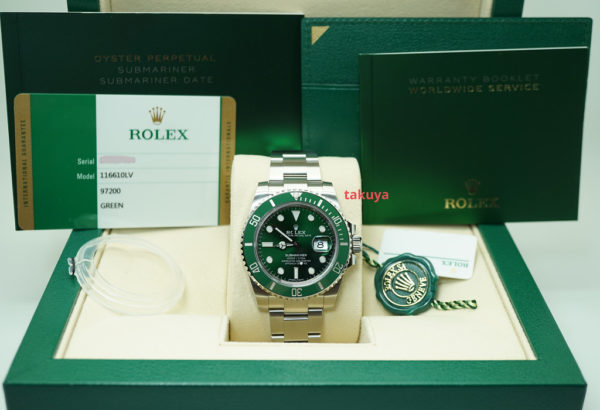 NEW Rolex 116610LV SUBMARINER HULK GREEN DIAL BEZEL 2020 WARRANTY FULL SET - Image 2