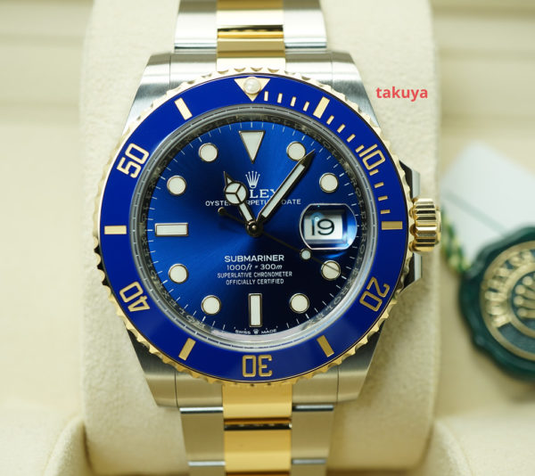 BRAND NEW Rolex 126613LB SUBMARINER 18K YG STEEL BLUE DIAL 41MM NEW MODEL FULL SET