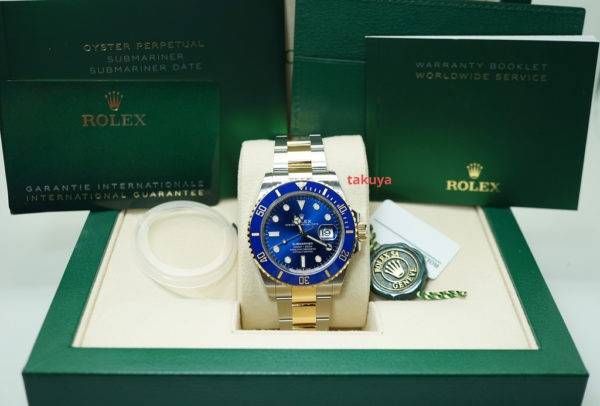 BRAND NEW Rolex 126613LB SUBMARINER 18K YG STEEL BLUE DIAL 41MM NEW MODEL FULL SET - Image 2