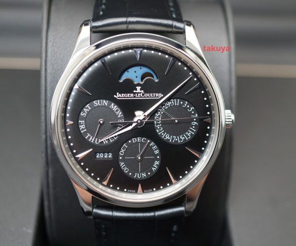 MINT Jaeger-LeCoultre MASTER ULTRA THIN PERPETUAL CALENDAR BLACK DIAL Q1308470 FULL SET
