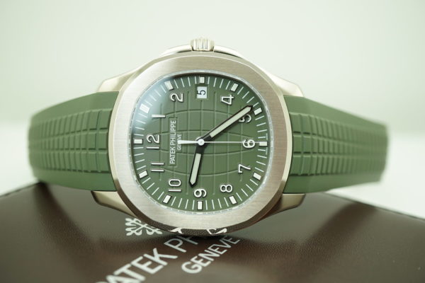 BRAND NEW Patek PHILIPPE 5168G AQUANAUT WHITE GOLD GREEN DIAL 42MM 2021 COMPLETE SET - Image 8