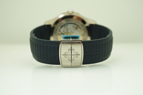 Patek PHILIPPE 5168G AQUANAUT WHITE GOLD BLUE DIAL 42MM 2021 COMPLETE SET - Image 5