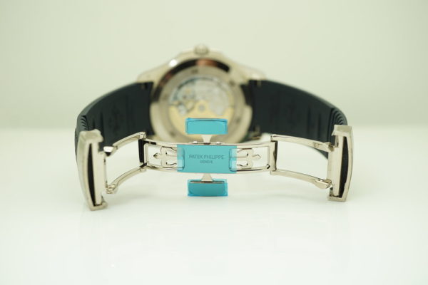 Patek PHILIPPE 5168G AQUANAUT WHITE GOLD BLUE DIAL 42MM 2021 COMPLETE SET - Image 6