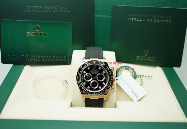 BRAND NEW Rolex 116515LN DAYTONA ROSE GOLD BLACK DIAMOND DIAL 2022 FULL SET - Image 2